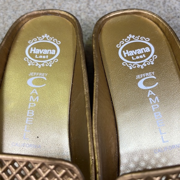 HAVANA LAST JEFFREY CAMPBELL 👡. SIZE 8 gold color. - Picture 8 of 13